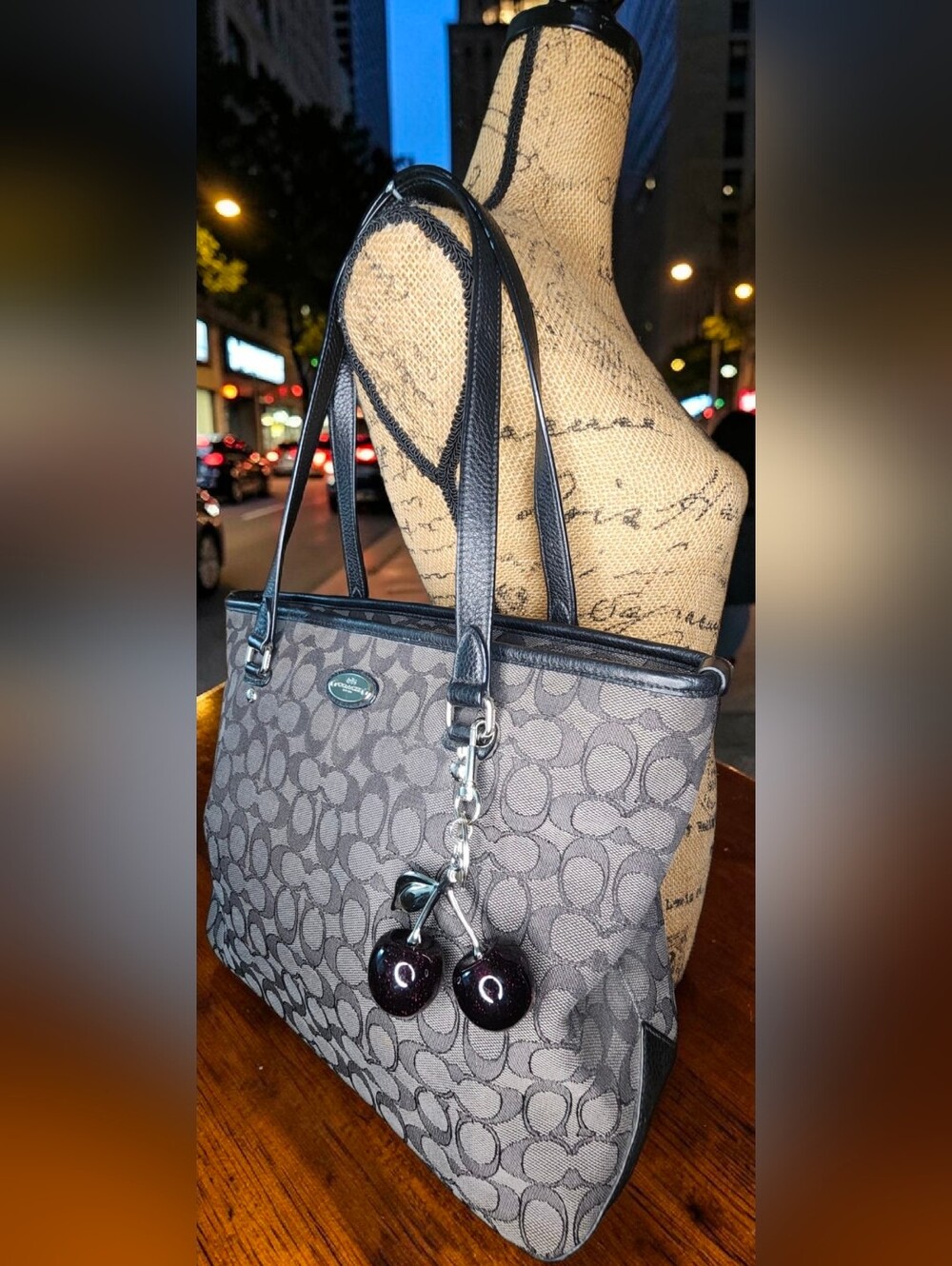 Coach Outline Signature Zip Top Tote (Style F58282) & Coach Corner Zip Wristlet - Picture 12 of 15